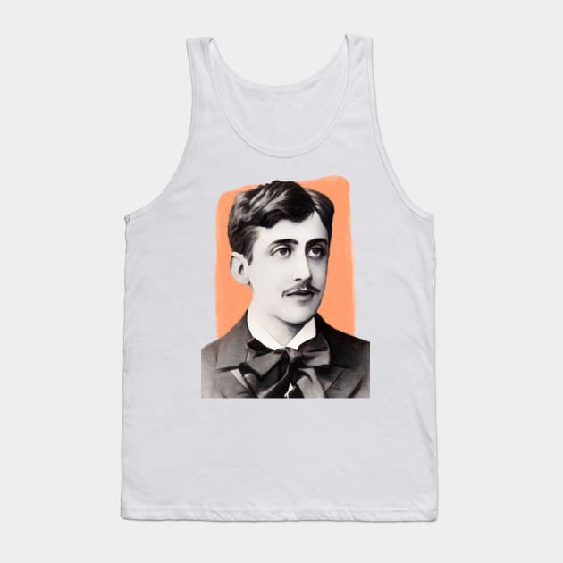 French Writer Marcel Proust illustration Tank Top by Litstoy 